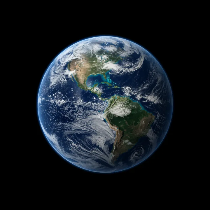 Planet Earth seen from space